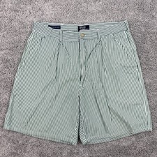 VTG 80s 90s Polo Ralph Lauren Shorts Men 34 Stripe Classic Golf USA Made Pleated