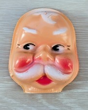 3 Vintage 1950S Santa Faces. New-old Stock