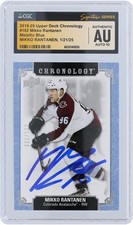 Mikko Rantanen Avalanche Autographed 2019-20 Upper Deck #162 #/122 CGC 10 Card