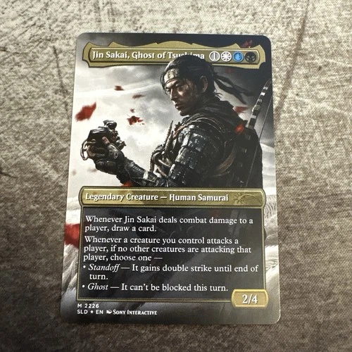 Jin Sakai, Ghost of Tsushima - Custom Art MTG Magic The Gathering Playtest Card