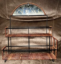 Numi Organic Tea Metal & Wicker Store / Home Display Rack / Shelf  FREE SHIPN 📦