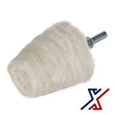 2" Cone Shaped Polishing Wheel / Buff  with 1/4" Hex Shank by X1 Tools