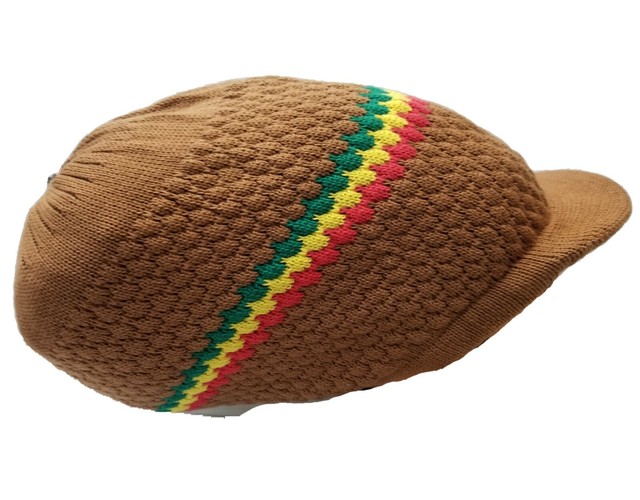 Tam Rasta Hat Bail Visor Peak Cap Dreadlocks Long Dreads Crown Natty XL