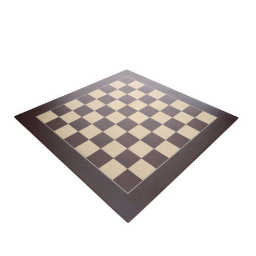 WE Games Deluxe Wenge and Sycamore Wooden Chess Board - 21.625 inches - Picture 4 of 7