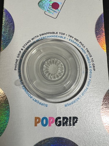 NEW ~ PopSockets PopGrip ~ Phone Grip & Stand ~ CLEAR - Picture 2 of 4