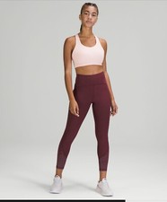 lululemon AirSupport Bra 36C Pink Mist/White Opal High Support NWT