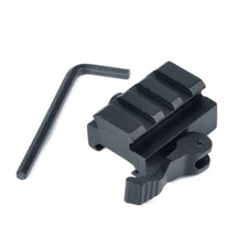 3 Slots QD Quick Release Riser Rifle Scope Mount For 20mm Picatinny Rail Base