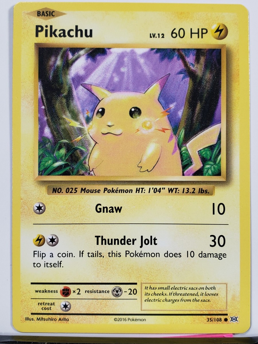 るぴー Pikachu 35/108 - VLP / NM - XY Evolutions Pokemon Card - $2