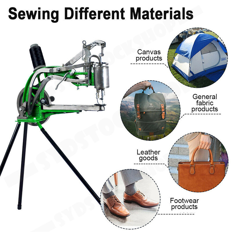 Leather Cobbler Shoe Repair Machine Dual Nylon Cotton Line Hand Sewing Machine eBay