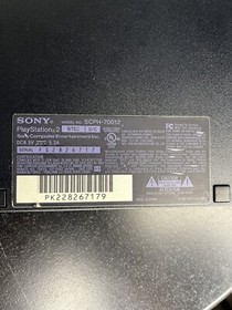 Sony PlayStation 2 PS2 Slim SCPH-70001 Gaming Console - W/ Controllers And Cords