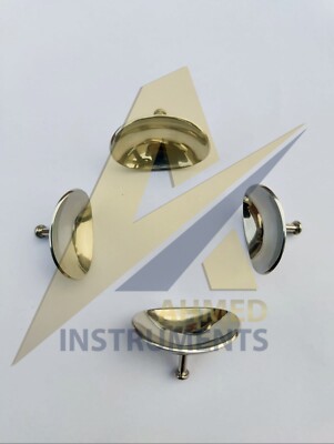 Corneal Eye Shield Stainless Steel | S & L | Laser Eye Protector | Set of 4 Pcs