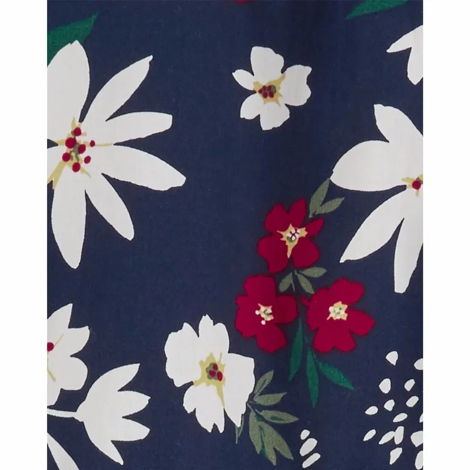 Carter's цветочный сатин платье темно-синий размер 12/12 A, новый + ярлыки + запечатанный - Изображение 3 из 4