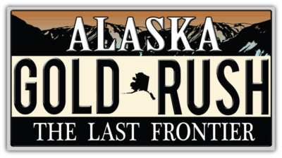 Autoaufkleber Alaska State USA Gold Rush The Last Frontier G1021 Sticker-12cm