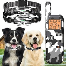 Htcuto Wireless Dog Fence Ultrasonic Training Collar -1160-Yard Adjustable Camo