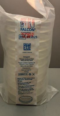 FALCON INTEGRID TISSUE CULTURE DISH 150 X 25MM W/20MM GRID (10/sealed ) 353025