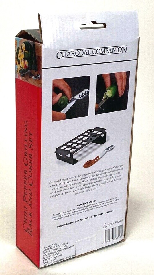 Chili Pepper Grilling Rack & Corer Set-Charcoal Companion | eBay