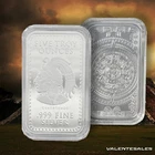 5 oz .999 Fine Silver Aztec Calendar Silver Bar in a Capsule