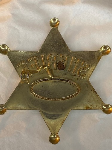 Vintage SHERIFF Las Vegas Sheriff Badge Souvenir 5 Sided star police toy - Picture 3 of 3