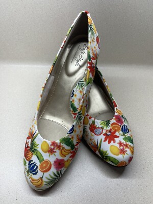 Soft Style Womens K4KX Heels, MultiColor, Size 8