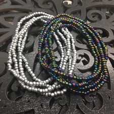 2 PC Handcrafted Waist Beads Jewelry African Bohemia Bracelets Anklet New 4154