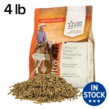 UltraCruz Equine Glucosamine Sulfate Joint Horse Supplement 4 lb Pellet (32 Day)