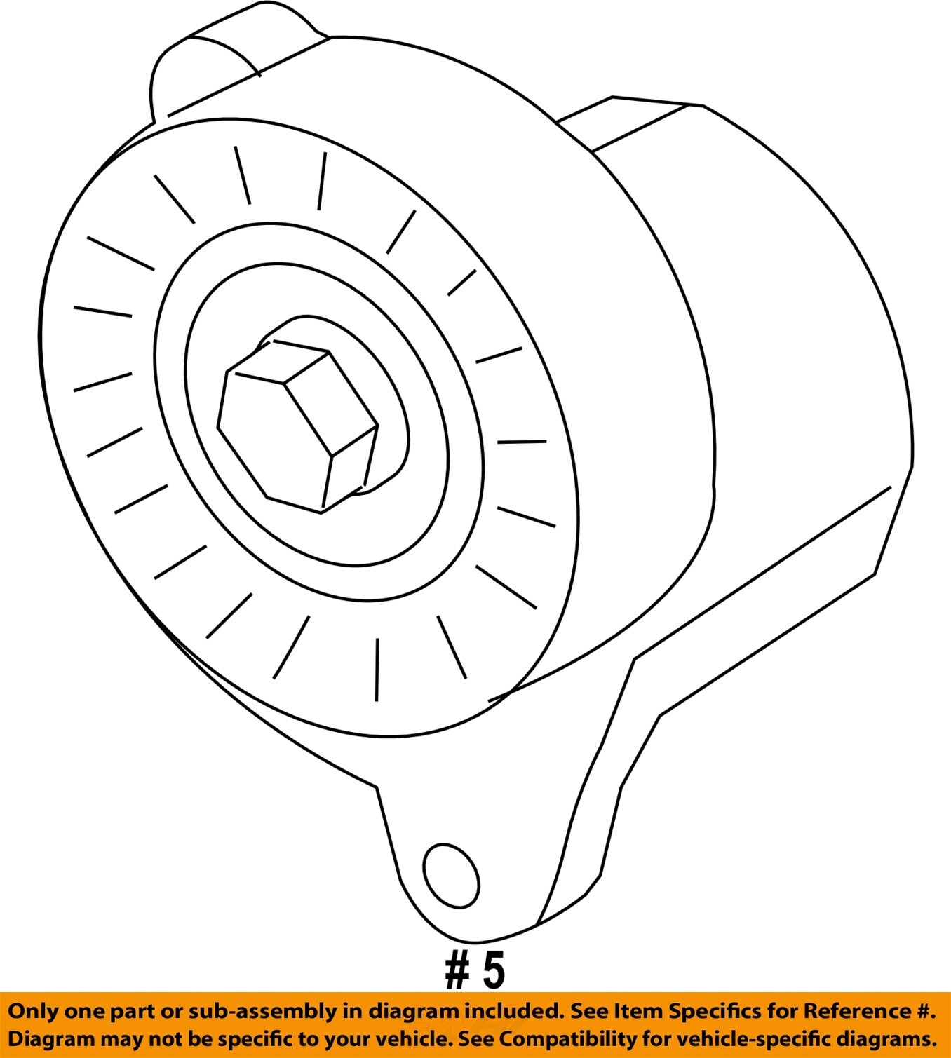 FORD OEM 1119 Expedition Cooling Belts PulleysBelt Tensioner
