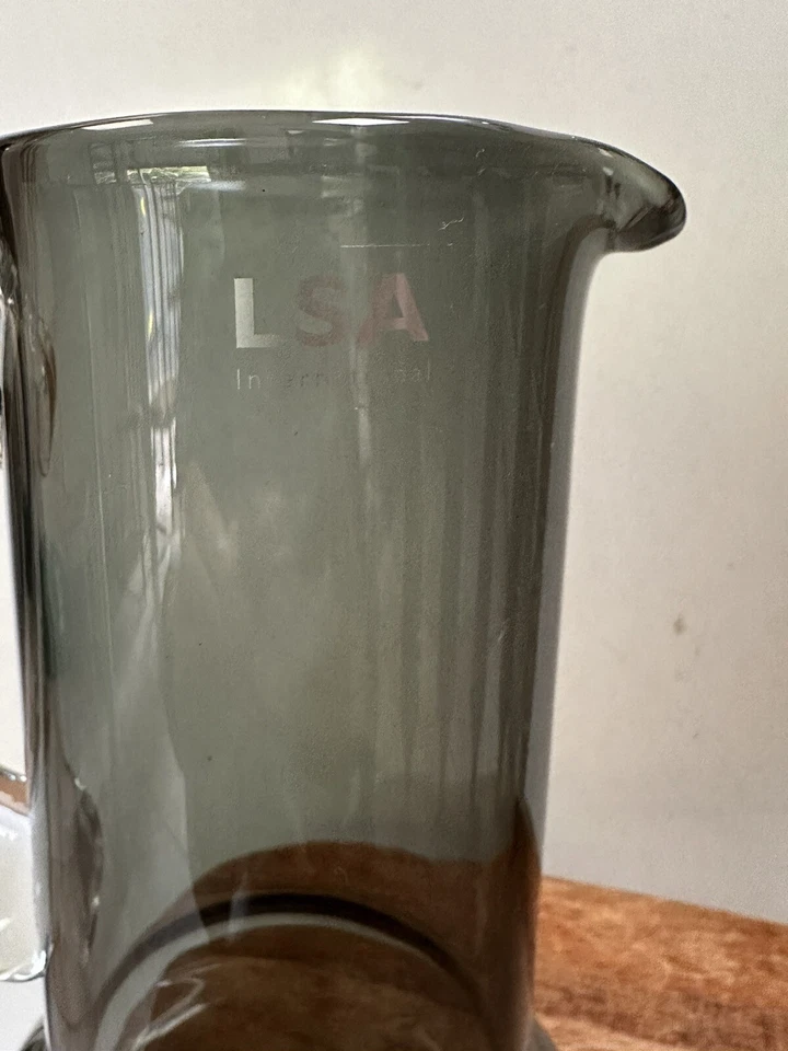 LSA International Glass Sapphire handmade clear glass jug RRP $94 - Image 2 of 4