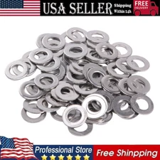 660 Pieces of 304 Stainless Steel Washers Flat Washer Assortment Set Kit 6 Sizes