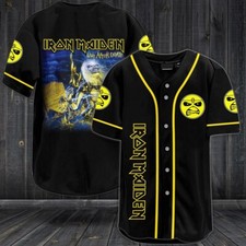 New IRON MAIDEN Band BASEBALL JERSEY Size S To 5XL - Top Gift