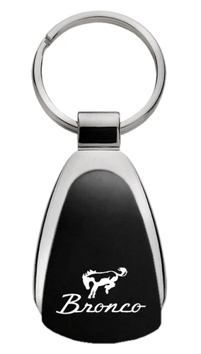 Ford Bronco Tear Drop Key Ring (Black)