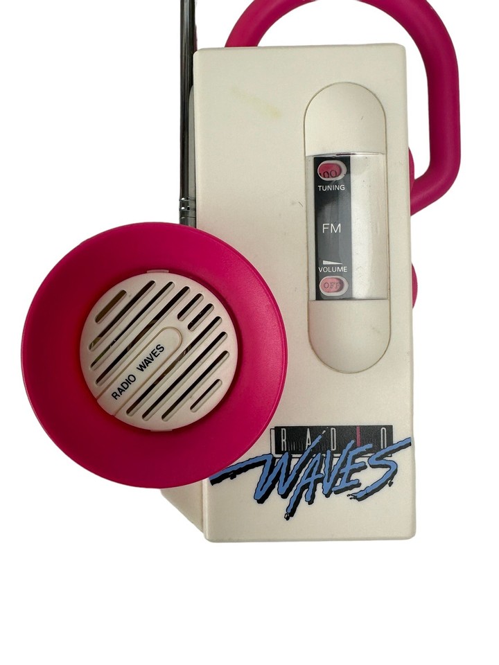 1980s Vintage Radio Waves Portable FM Beach Radio Works | eBay