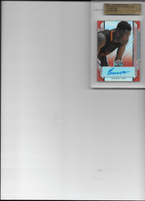 EMMANUEL AKOT 2022 LEAF METAL PRISMATIC RED PRE-PRODUCTION PROOF AUTO 1/1