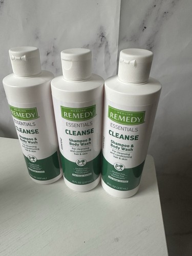 MEDLINE REMEDY ESSENTIALS - CLEANSE SHAMPOO/BODY WASH SET OF 3- 4oz bottles NEW - Picture 5 of 5