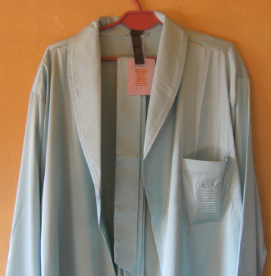 SAVAGE X SMOKING JACKET  --  MORGENMANTEL  --  GR.M (48)   --  BLUE LIGHT