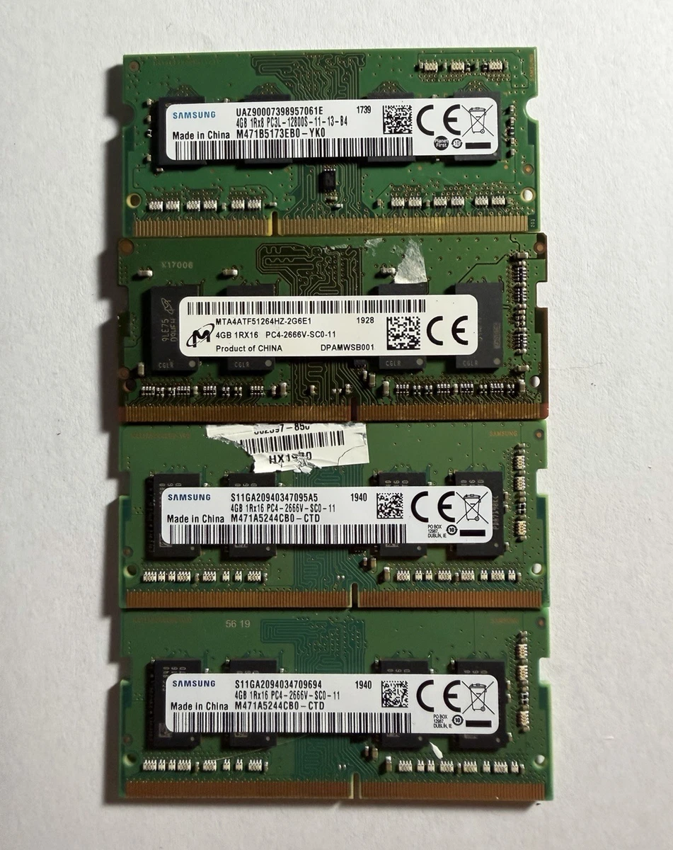 Samsung DDR4 SDRAM 4 GB Capacity per Module Memory (RAM) for sale