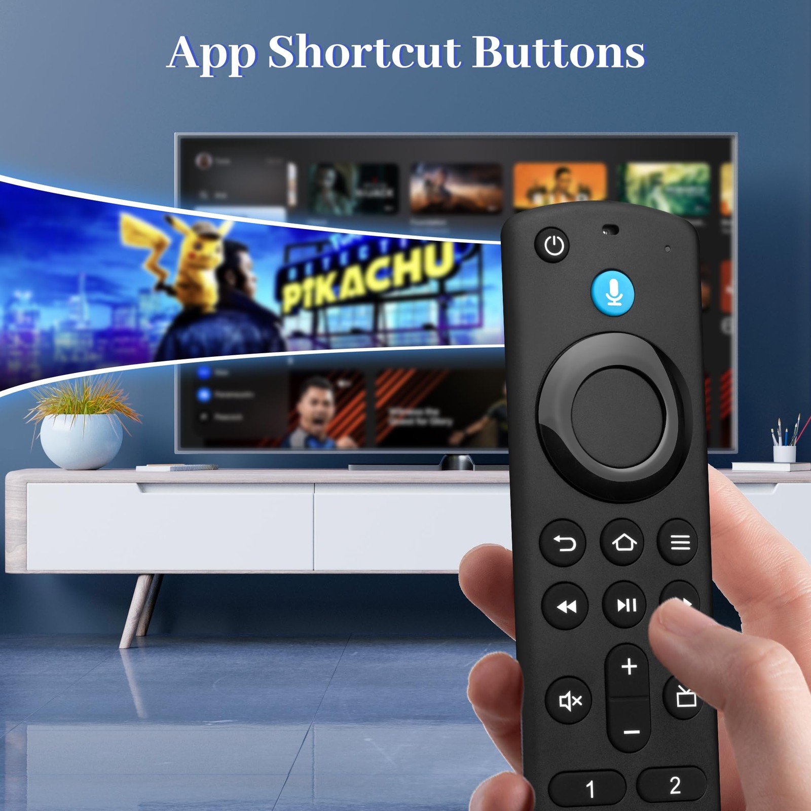 Replacement Voice Remote Control Fit for Fire Smart TVs Stick, TV Cube, TV Li...