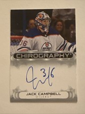 2023-24 SP Authentic Hockey - #C-JC Chirography Oilers AUTO Jack Campbell