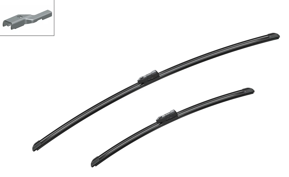 Ford Transit Mk8 Front Wiper Blade Set Windscreen 2014 Onwards BOSCH AEROTWIN - Image 2 of 4