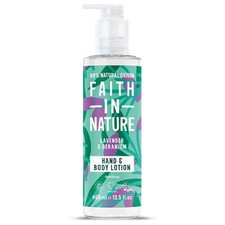 Faith In Nature Natural Lavender and Geranium Hand 400 ml (Pack of 1), Clear 