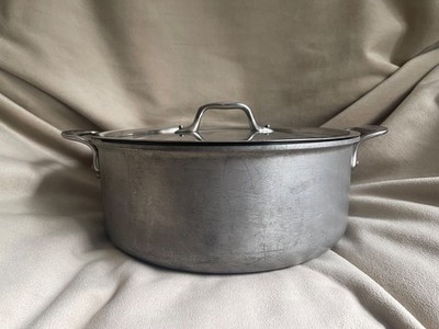 ALL CLAD 6 QT Stock Pot Master Chef 2 Brushed Stainless Steel USA
