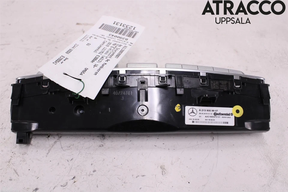 Centralina Clima ORIGINALE MERCEDES-BENZ CLASSE E T-Model (S213) 2019 - Immagine 2 di 3