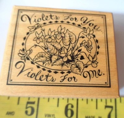PSX E-1358 Violets for You Me Rubber Stamp Scrapbooking Cards