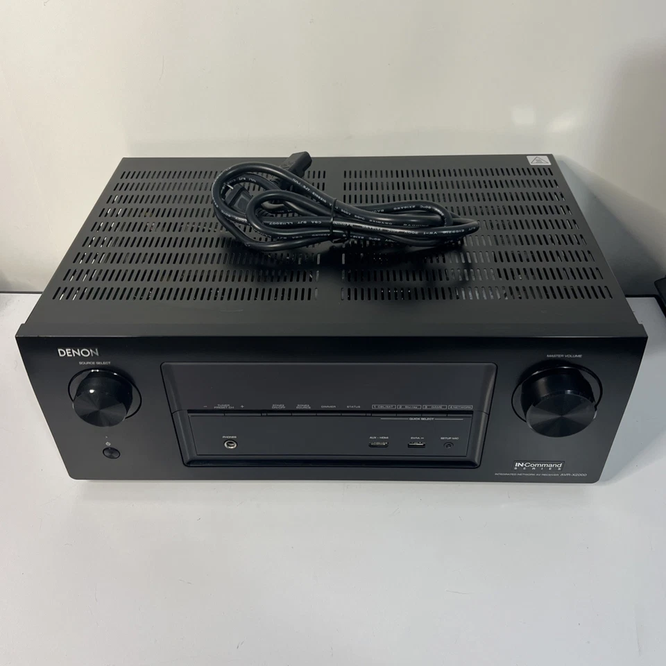 Denon AVR-X2000 Black 7.1-Channel 4K Ultra HD 3D AV Integrated Network Receiver - Image 2 of 4