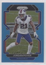 2021 Panini Prizm Light Blue Prizm Jordan Poyer #122 0i8b