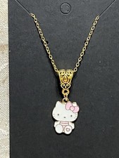 Sanrio Hello Kitty Enamel Charm Gold Hello Kitty Pendant Fashion Necklace 18  