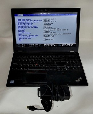 LENOVO ThinkPad P50 20EQS6LS08 Laptop Intel XEON E3-1535M V5 8GB 512GB
