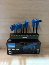 DRAPER HEX KEY SET 10PC METRIC 2-10MM T HANDLE ALLEN KEY BAR 33869 *Missing Pc*