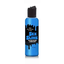 Sex Slime Water-Based Lubricant Blue 2 oz - Non-Sticky, Paraben & Glycerin Free