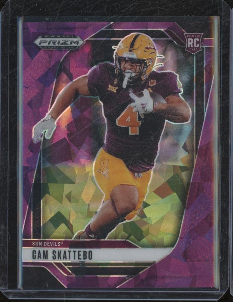 2025 Panini Prizm Draft CAM SKATTEBO #9 RC Rookie Purple Ice Parallel /199 JMP1