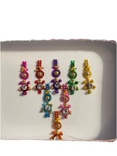 Indian Bollywood Bindi Body Jewel Self Adhesive, Crystal Forehead, Face Jewels